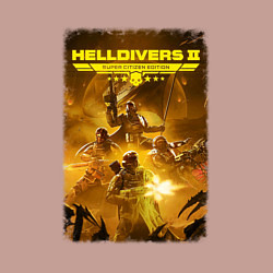 Свитшот хлопковый мужской Helldivers 2: Battleground, цвет: пыльно-розовый — фото 2