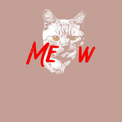 Свитшот хлопковый мужской Meow kitty, цвет: пыльно-розовый — фото 2