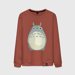 Свитшот хлопковый мужской Neighbor Totoro, цвет: кирпичный