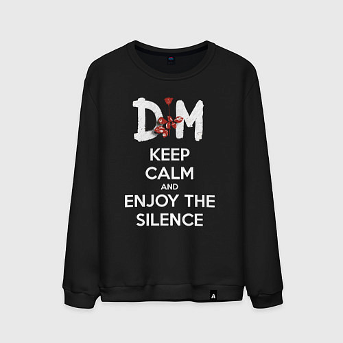 Мужской свитшот DM keep calm and enjoy the silence / Черный – фото 1