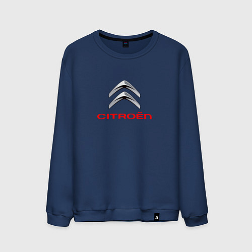 Мужской свитшот Citroen авто спорт / Тёмно-синий – фото 1