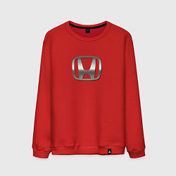 Свитшот хлопковый мужской Honda logo auto grey, цвет: красный