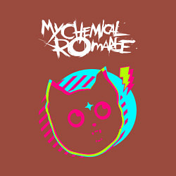 Свитшот хлопковый мужской My Chemical Romance rock star cat, цвет: кирпичный — фото 2