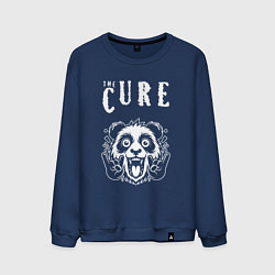 Свитшот хлопковый мужской The Cure rock panda, цвет: тёмно-синий