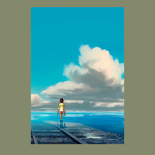 Мужской свитшот Тихиро Огино / Авокадо – фото 3