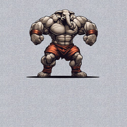 Свитшот хлопковый мужской Гигантский страж, цвет: меланж — фото 2