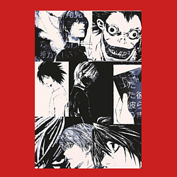 Свитшот хлопковый мужской Тетрадь смерти Рюк, цвет: красный — фото 2