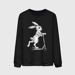 Мужской свитшот Зайчик с самокатом