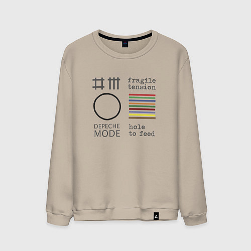 Мужской свитшот Depeche Mode - Hole To Feed cover / Миндальный – фото 1