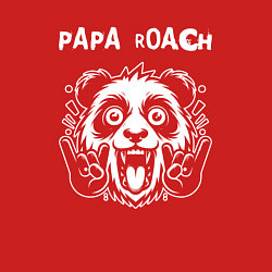 Свитшот хлопковый мужской Papa Roach rock panda, цвет: красный — фото 2