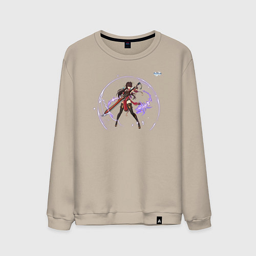 Мужской свитшот Бэй Доу из Геншин Импакт / Миндальный – фото 1