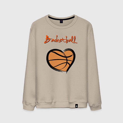 Мужской свитшот Basket lover / Миндальный – фото 1