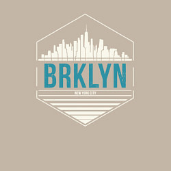 Свитшот хлопковый мужской Brooklyn city, цвет: миндальный — фото 2