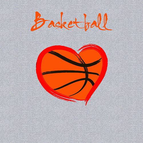 Мужской свитшот Basket love / Меланж – фото 3