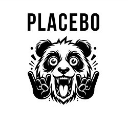 Свитшот хлопковый мужской Placebo - rock panda, цвет: белый — фото 2