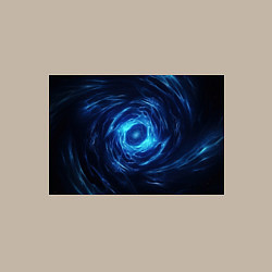 Свитшот хлопковый мужской Взрыв синий геометрической абстракции, цвет: миндальный — фото 2