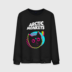 Мужской свитшот Arctic Monkeys rock star cat