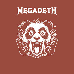 Свитшот хлопковый мужской Megadeth rock panda, цвет: кирпичный — фото 2