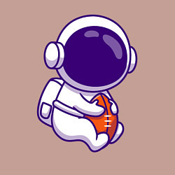 Свитшот хлопковый мужской Space football, цвет: пыльно-розовый — фото 2