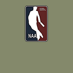 Свитшот хлопковый мужской NAA - алкогольная ассоциация, цвет: авокадо — фото 2