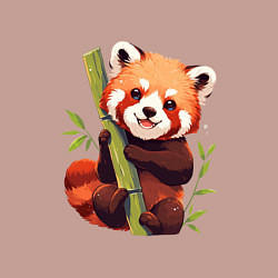 Свитшот хлопковый мужской The Red Panda, цвет: пыльно-розовый — фото 2