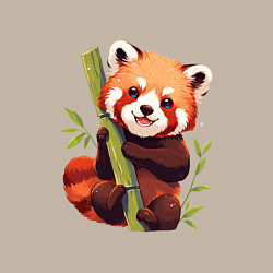 Свитшот хлопковый мужской The Red Panda, цвет: миндальный — фото 2