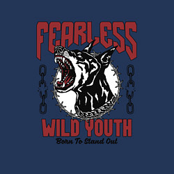 Свитшот хлопковый мужской Бесстрашная дикая молодежь, цвет: тёмно-синий — фото 2