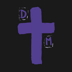 Свитшот хлопковый мужской Depeche Mode - sofad cross, цвет: черный — фото 2