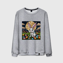 Мужской свитшот Пасха при луне