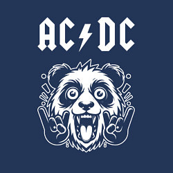 Свитшот хлопковый мужской AC DC rock panda, цвет: тёмно-синий — фото 2