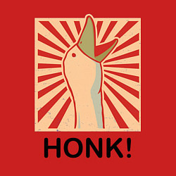 Свитшот хлопковый мужской Гусь honk, цвет: красный — фото 2