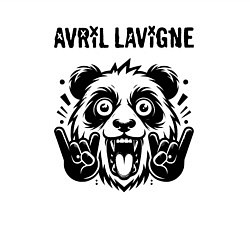 Свитшот хлопковый мужской Avril Lavigne - rock panda, цвет: белый — фото 2