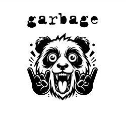 Свитшот хлопковый мужской Garbage - rock panda, цвет: белый — фото 2