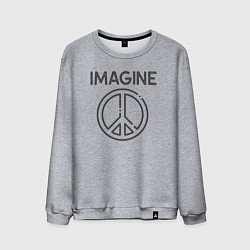 Свитшот хлопковый мужской Peace imagine, цвет: меланж