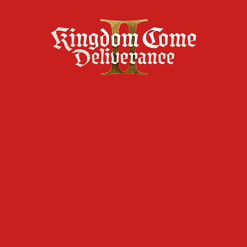 Мужской свитшот Kingdom come 2 deliverance logo / Красный – фото 3