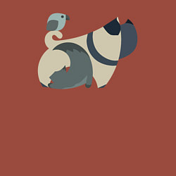 Свитшот хлопковый мужской Милые друзья, цвет: кирпичный — фото 2