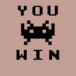 Свитшот хлопковый мужской You win, цвет: пыльно-розовый — фото 2