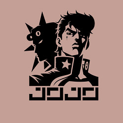 Свитшот хлопковый мужской JoJo Bizarre Adventure - ai art, цвет: пыльно-розовый — фото 2