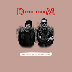 Свитшот хлопковый мужской Depeche Mode - dave and martin tour, цвет: пыльно-розовый — фото 2