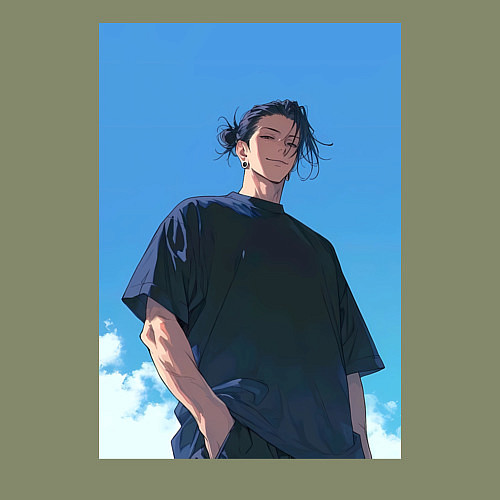 Мужской свитшот Сугуру Гэто / Авокадо – фото 3