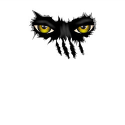 Свитшот хлопковый мужской Глаза смотрят, цвет: белый — фото 2