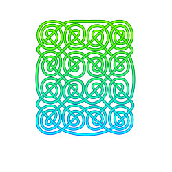 Свитшот хлопковый мужской Кельтский бесконечный зеленый узор, цвет: белый — фото 2