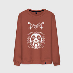 Свитшот хлопковый мужской Mayhem rock panda, цвет: кирпичный