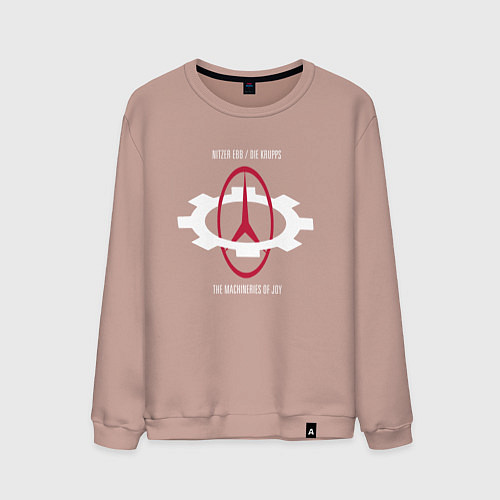 Мужской свитшот Nitzer Ebb feat die krupps / Пыльно-розовый – фото 1