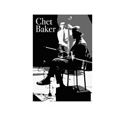 Свитшот хлопковый мужской Chet Baker in concert, цвет: белый — фото 2