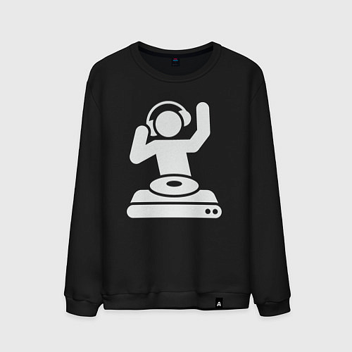 Мужской свитшот Party dj / Черный – фото 1