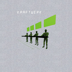 Свитшот хлопковый мужской Kraftwerk - Robots scene, цвет: меланж — фото 2