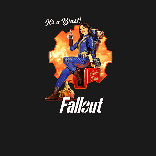 Мужской свитшот Nuka Cola and Lucy MacLean Fallout / Черный – фото 3