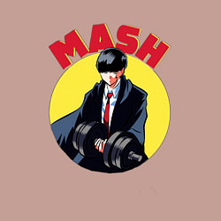 Свитшот хлопковый мужской Мэш Бёрндэд, цвет: пыльно-розовый — фото 2