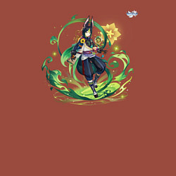 Свитшот хлопковый мужской Тигнари из Геншин Импакт, цвет: кирпичный — фото 2